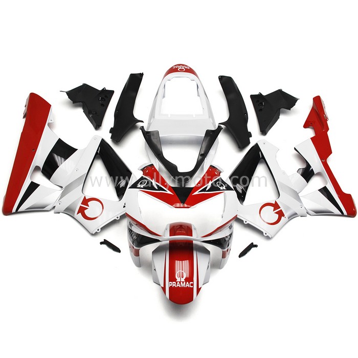 077 Fairing Honda CBR900RR 929 2000 2001 Pramac White Red 077 Fairing Honda CBR900RR 929 2000 2001 Pramac White Red